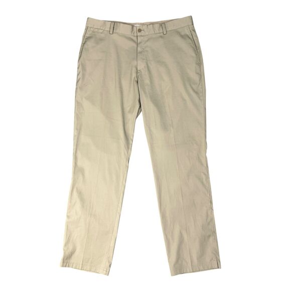 Nike Golf Pants Mens 36 Beige Dri Fit Stretch Lightweight Travel Walking Chino - Picture 1 of 13